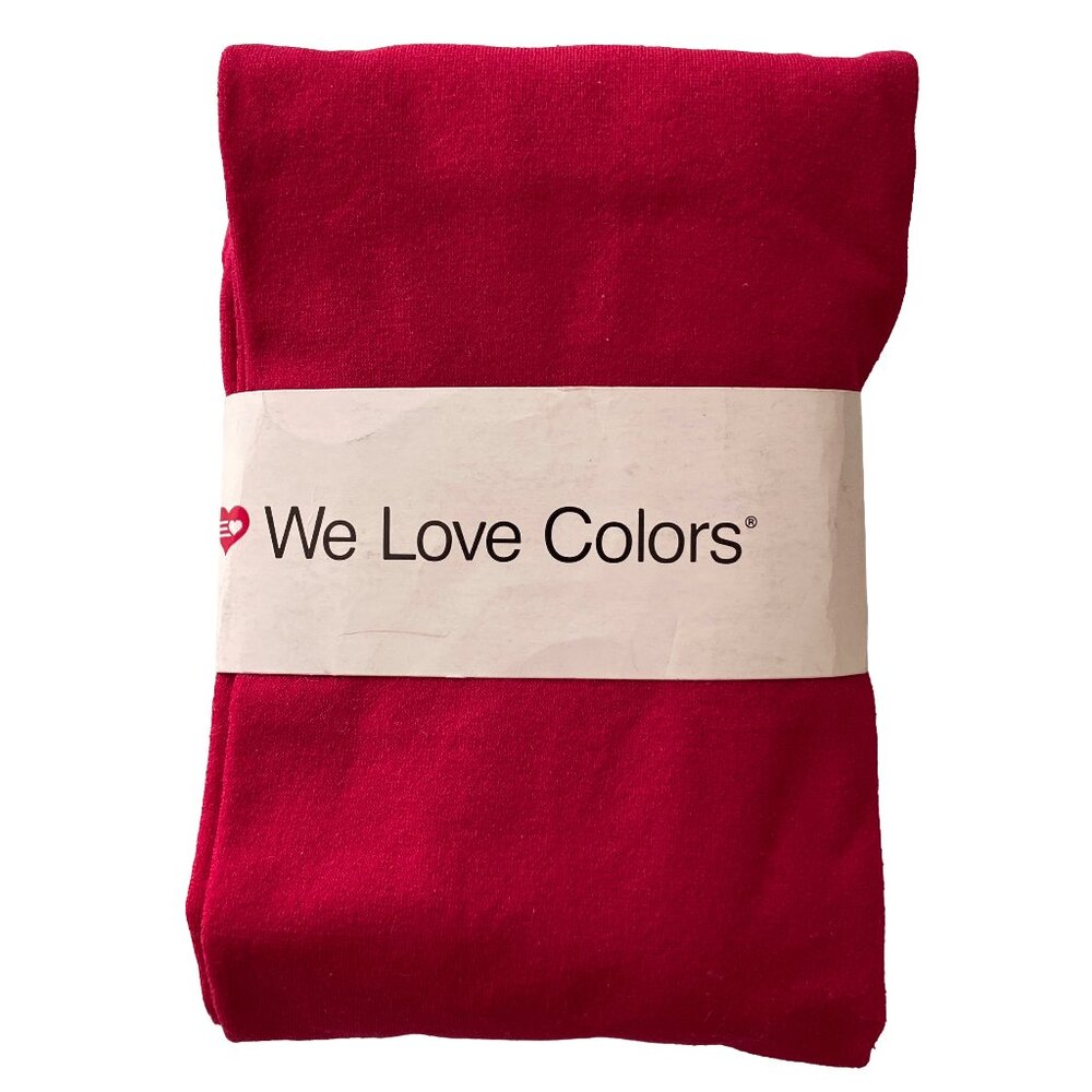 WE LOVE COLORS TIGHTS PANTYHOSE MEDIUM LARGE RED NEW